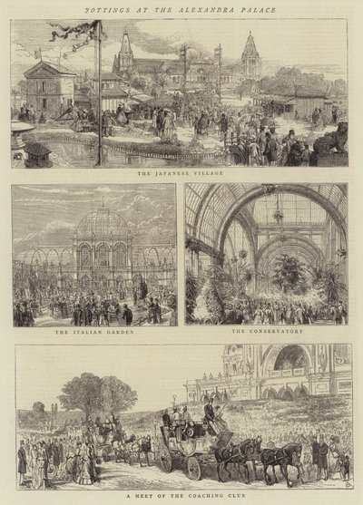 Notizen im Alexandra Palace von Alfred Chantrey Corbould